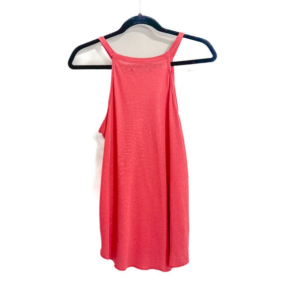Abercrombie & Fitch Swing Tank Top Coral Pink Rounded Neckline Women's Size M - Picture 2 of 5